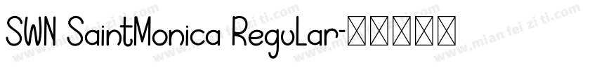 SWN SaintMonica Regular字体转换
